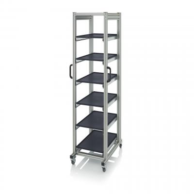 ESD Transport Trolleys Antistatic ESD System trolley for Euro containers 60 x 40 x 200 cm